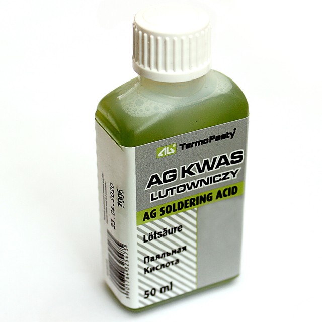 AG Soldering Acid 35mlfor Difficult to Solder Surfaces Especially for