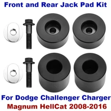 Front & Rear Jack Lift Pad Kit For Challenger Charger Magnum HellCat 2008-2016