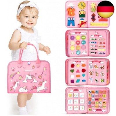 Busy Board 7 in 1 für Kleinkinder - Activity Board Baby Sensorisches Montessori