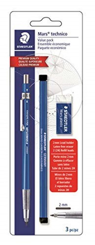Staedtler Mars Technical Mechanical Pencil Set, 780SBK,Blue