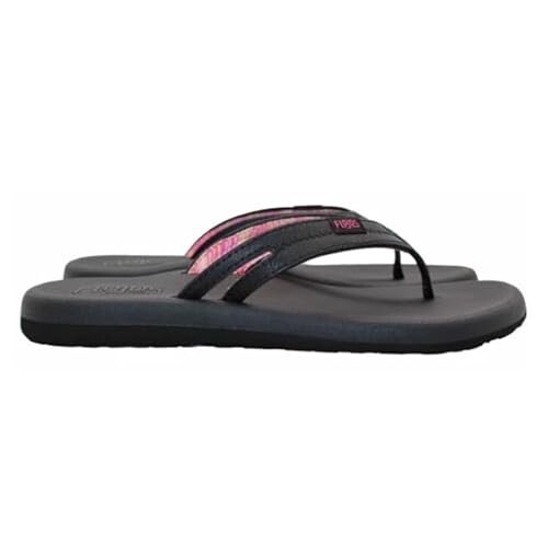 Flojos Women's Sandals Memory Foam Flip-flops, Black, 10 - Picture 2 of 5