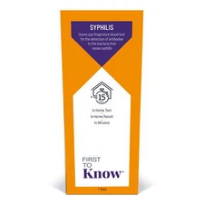 First to Know Syphilis Test Kit, 1 At-Home Test, In Home Results in Minutes