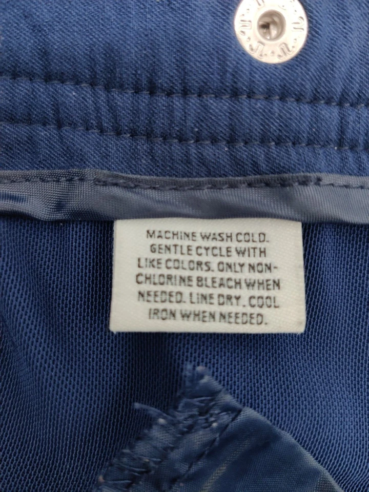 Женские эластичные темно-синие рабочие брюки Style & Co. размер 14 с закатанными манжетами - Изображение 4 из 4