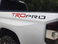 Abs Redblack Letters Inserts Decals Set Fits Trd Pro Toyota Tundra 2014-2021 Abs Redblack Letters Inserts Decals Set Fits Trd Pro Toyota Tundra 2014-2021