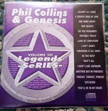 LEGENDS KARAOKE CDG PHIL COLLINS GENESIS 151 POP OLDIES 16 SONGS CD G