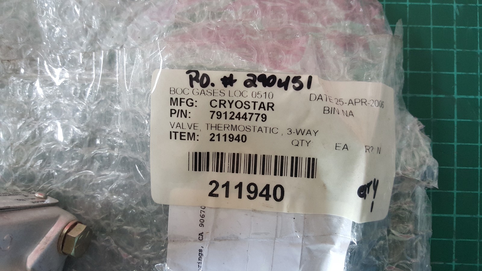 ROPER INDUSTRIES AMOT CONTROLS C THERMOSTATIC VALVE 1CMAU110010AA eBay