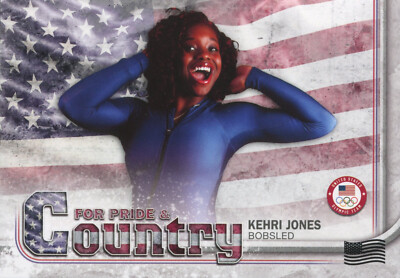 TOPPS 2018 US OLYMPIC TEAM & HOPEFULS KEHRI JONES #PAC-KJ 70/99 US FLAG PARALLEL