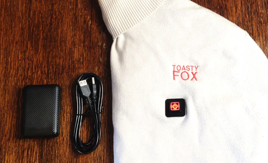 Battery heated jumper sale