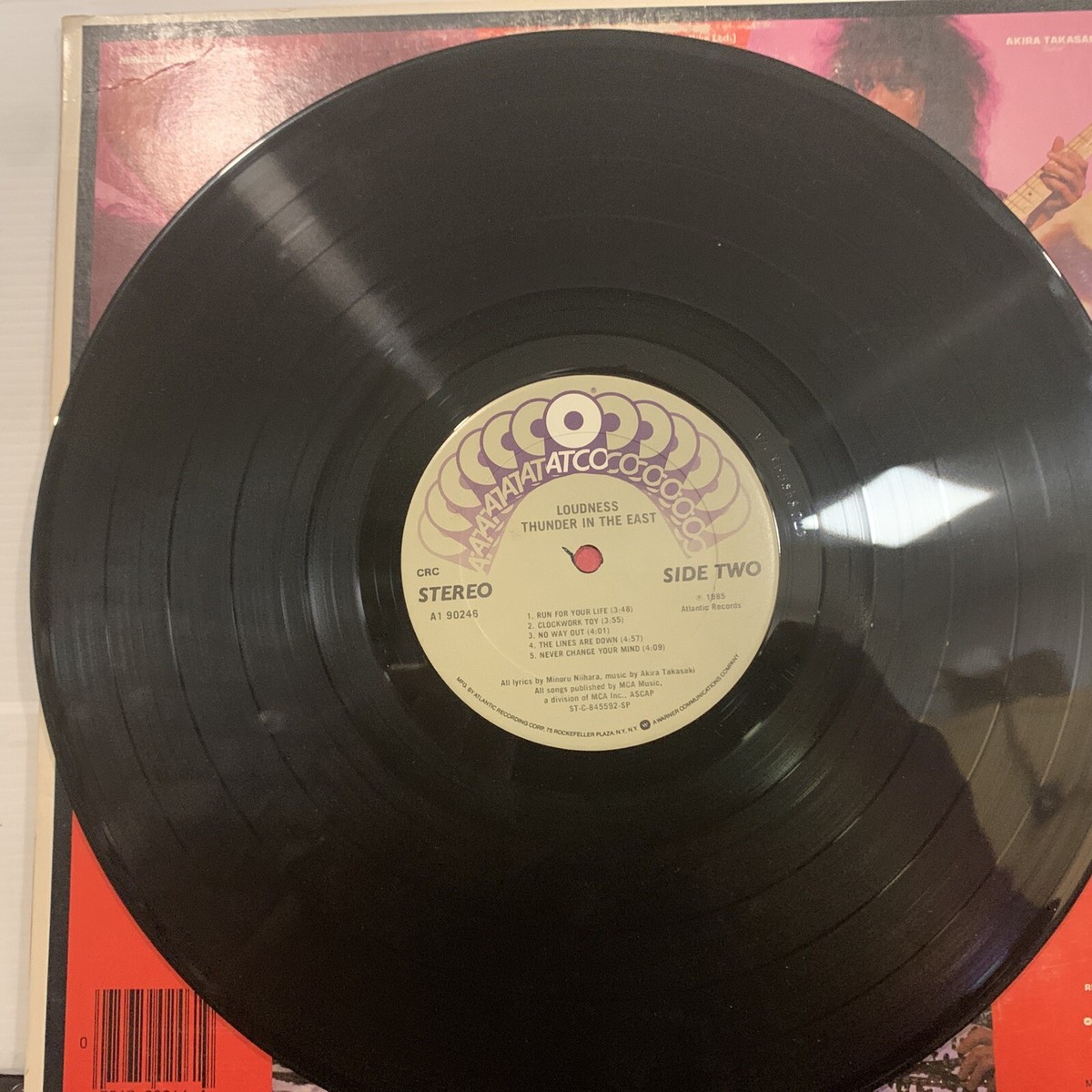 Loudness ‎– Thunder In The East LP 1985 ATCO Records ‎– A1