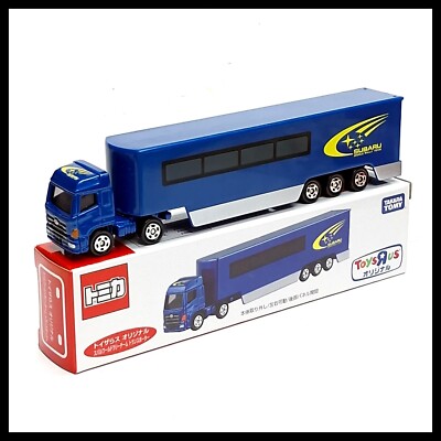 Subaru World Rally Team 1:43 ミニカー3台セット TOMICA TOYS R US SUBARU WORLD RALLY TEAM TRANSPORTER TRUCK TOMY