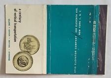 Vintage Matchbook Cover....Otis Elevator Company of New York City