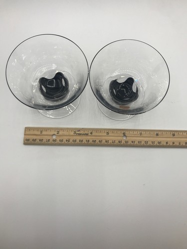 Vintage Fostoria Champagne Glasses in Chalice Pattern Lot of 2 - Picture 4 of 5