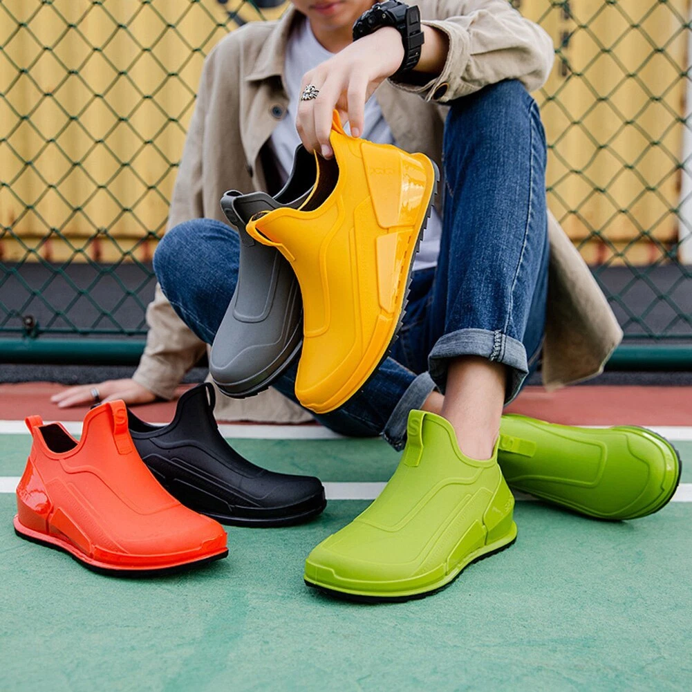 New Men's Rain Boots, Anti Slip Fishing Shoes, Kitchen Work Rubber Boots