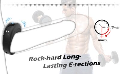 vibrating.butt plug [Romantic Christmas]-1pc Male * Toy Vibrating * Sleeve Rooster Ring * for  Men with 10 * Soft * Ring for Couples * * Extra Stimulation main image 1
