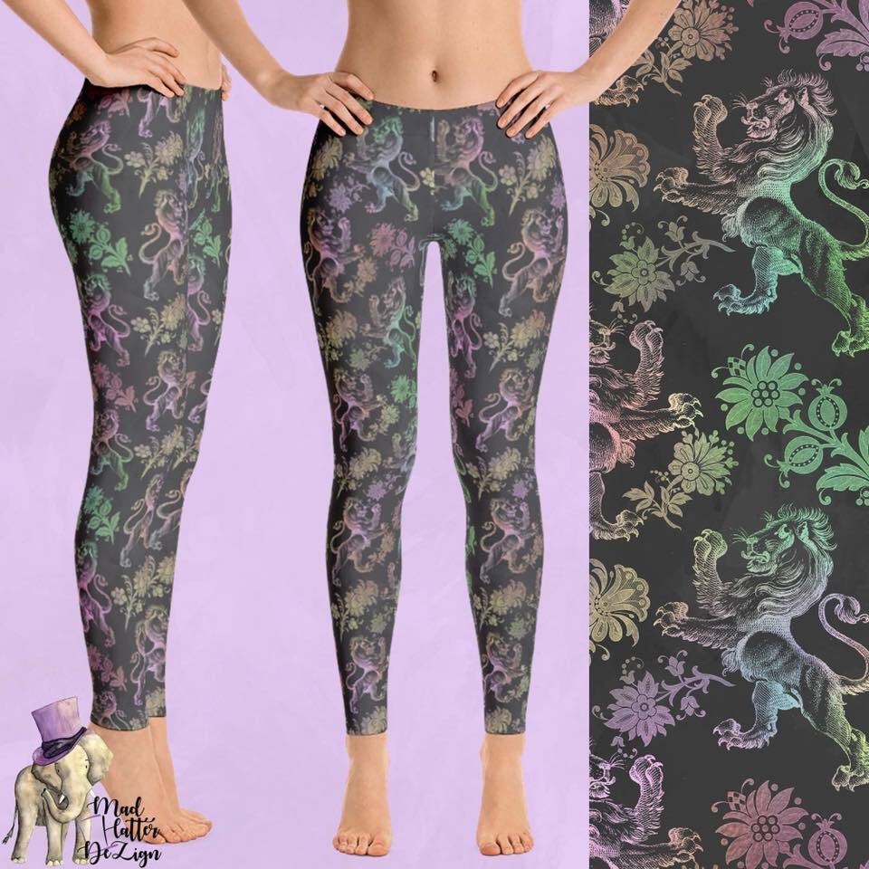 Mighty Lion Print Soft Stretchy Comfortable Leggings