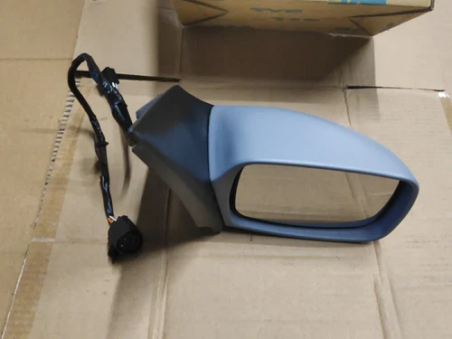 Ford Fiesta Mk4 1996-1999 Door Wing Mirror Electric Primed Drivers Side 2 PLUGS