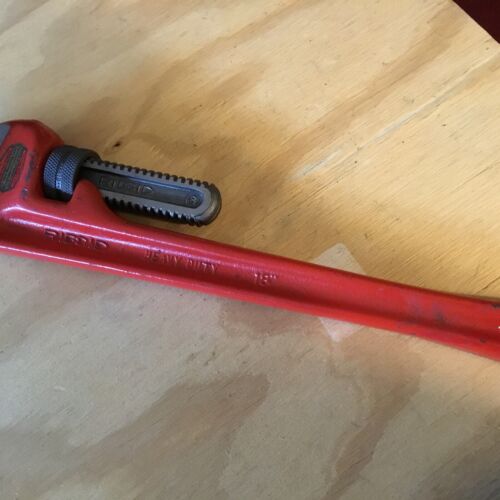 Ridgid heavy duty pipe wrench Vintage 18 inch Ohio, USA 18”new Old Stock - Picture 5 of 10