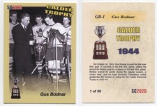2020 SC2020 Gus Bodnar calder trophy winners gold /50