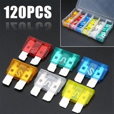 120pcs 5/10/15/20/25/30A Standard Blade Fuse Assortment Auto Car SUV Fuses Kits