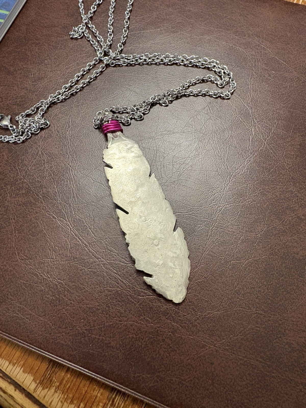 Handcrafted Silverware Necklace - image 2