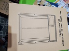 Solar Powered Chicken Door Opener Automatic Chicken Door W/ Timer, LCD Display