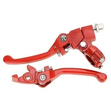 Red Brake Folding Clutch Lever with Perch for 7/8" Handlebar 110cc 125cc