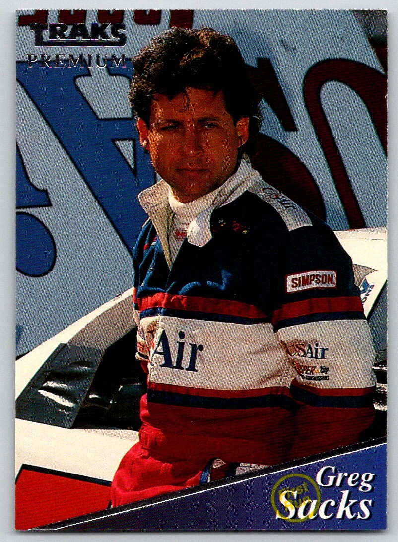 1994 Traks Premium GREG SACKS #177 U.S. Racing First Run