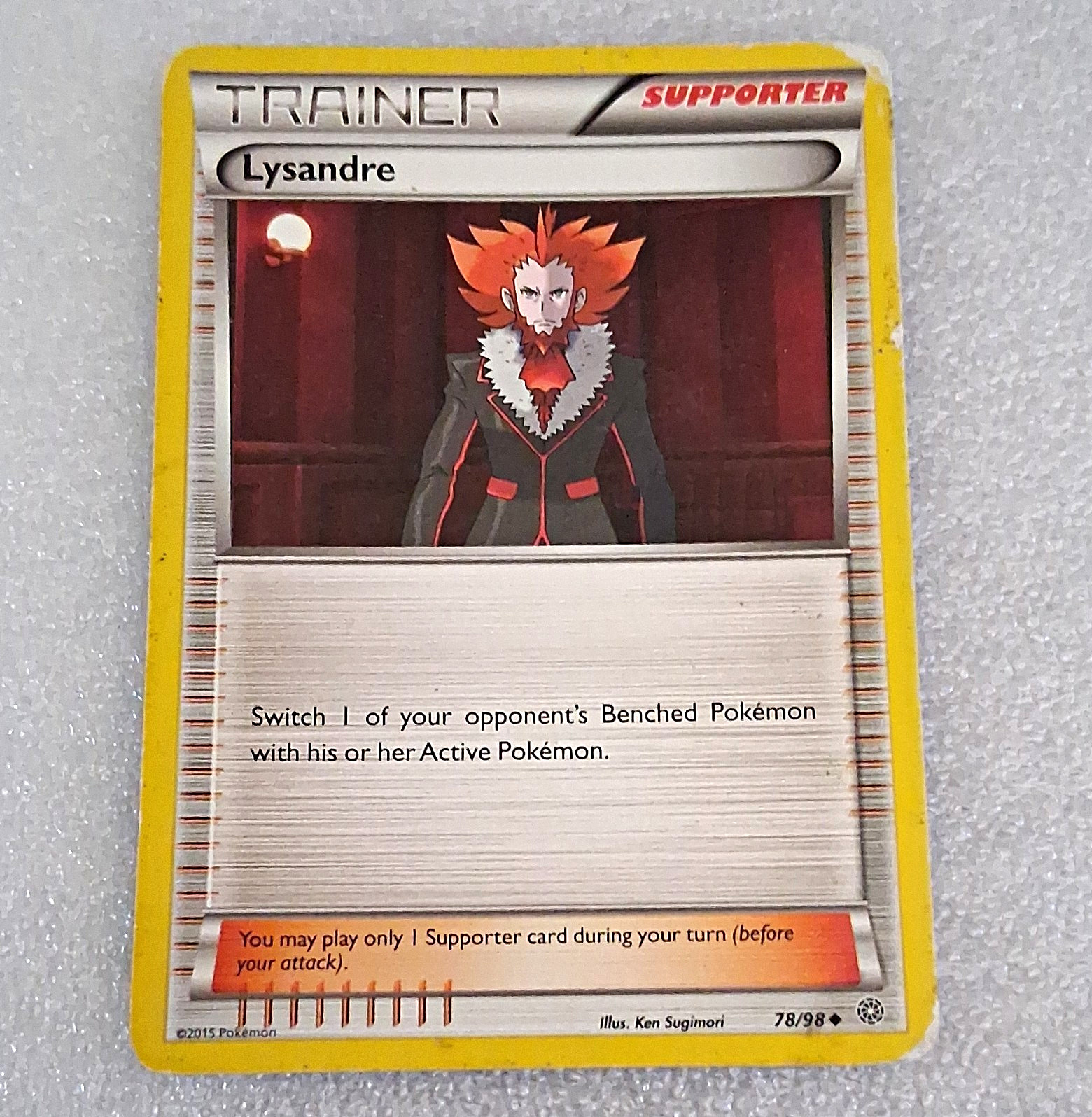 Lysandre 78/98 XY Uncommon Regular English 2015 Trainer-Supporter