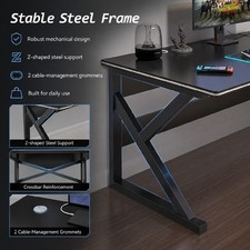 Eeeza Gaming Desk Computer Desks Table Study Home Ofiice Stand Table 140CM — image 5