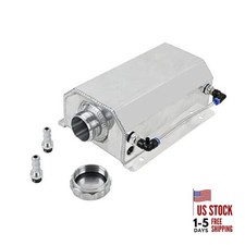 Coolant Overflow Tank, Aluminum 2L Radiator Overflow Tank, Universal Car