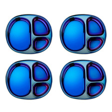 Stainless Steel Plates for Kids, Pediatrician Designed Divided Plates for Toddle