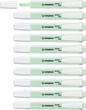 Highlighter - STABILO swing cool Pastel - Pack of 10 - Hint of Mint