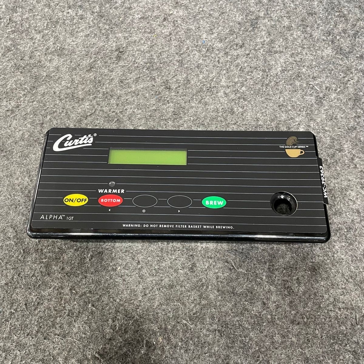 WILBUR CURTIS WCWC-37061-E User Control Module & Overlay ALP 1GTWC