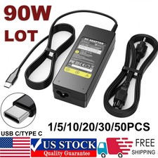 LOT OF 90W USB-C Type-C Laptop Charger For Dell Acer Lenovo Samsung Chromebook