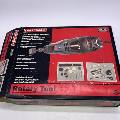 #ad Sears Craftsman Rotary Tool Kit Variable Speed Case BaseAccessories amp; Manual $24.95