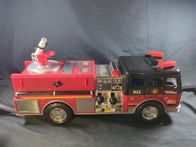2011 Hasbro TONKA Fire Truck & Hose 911 Fire Rescue Lights Siren Control Levers