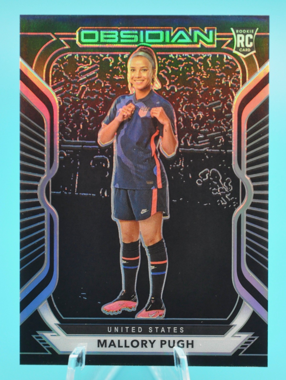 2020-21 Panini Obsidian Mallory Pugh Swanson Rookie Card /195 RC USWNT #98