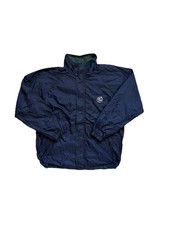 Vintage 90s Tech Intel Inside PC Windbreaker Jacket Zip Up Mens Size L Blue