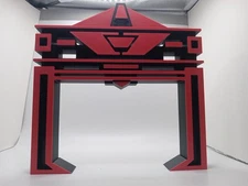 Retro Recognizer / Collector for Tron action figures and lightcycle toys Blk/Red