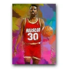 Kenny Smith Art Card Limited 27/50 Edward Vela Signed (Houston Rockets)