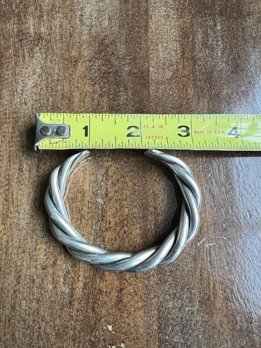 Silpada B0014 Sterling Silver 925 Thick Twisted Rope Cable Cuff Bracelet - 6.5" - Bild 5 von 9