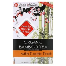Organic Bamboo Tea with Exotic Fruit, Caffeine Free, 18 Tea Bags, 1.02 oz (28.8