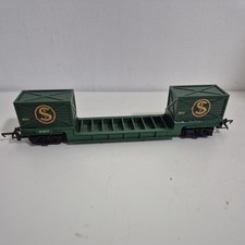 Tri-ang R118. Bogie Well Wagon Green 41917. R.118 Hornby R213
