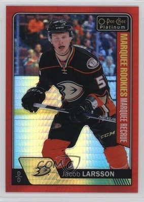 2016 O-Pee-Chee Platinum Marquee Rookies Red Prism Jacob Larsson Rookie RC 0nc