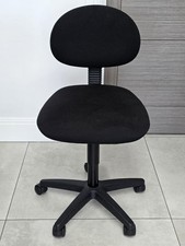 Black Armless Task Chair – Perfect for Small Spaces!