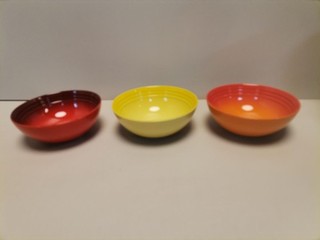 Le Creuset 3er Set Müslischalen aus Steinzeug Regenbogen