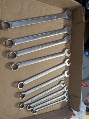 Vintage Snap On Metric Wrench Set BOM 11 piece combination open closed 19mm READ