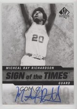 2014-15 SP Authentic Sign of the Times Micheal Ray Richardson #SOT-MR Auto 0c2