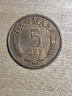 Denmark 5 ore coin, 1963. KM# 848, bronze. Crowned monogram of King Frederik IX. — photo 4