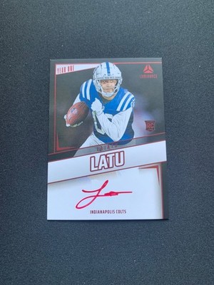 2024 Panini Luminance #YOS-LLU Laiatu Latu Year One Signatures RPS Red